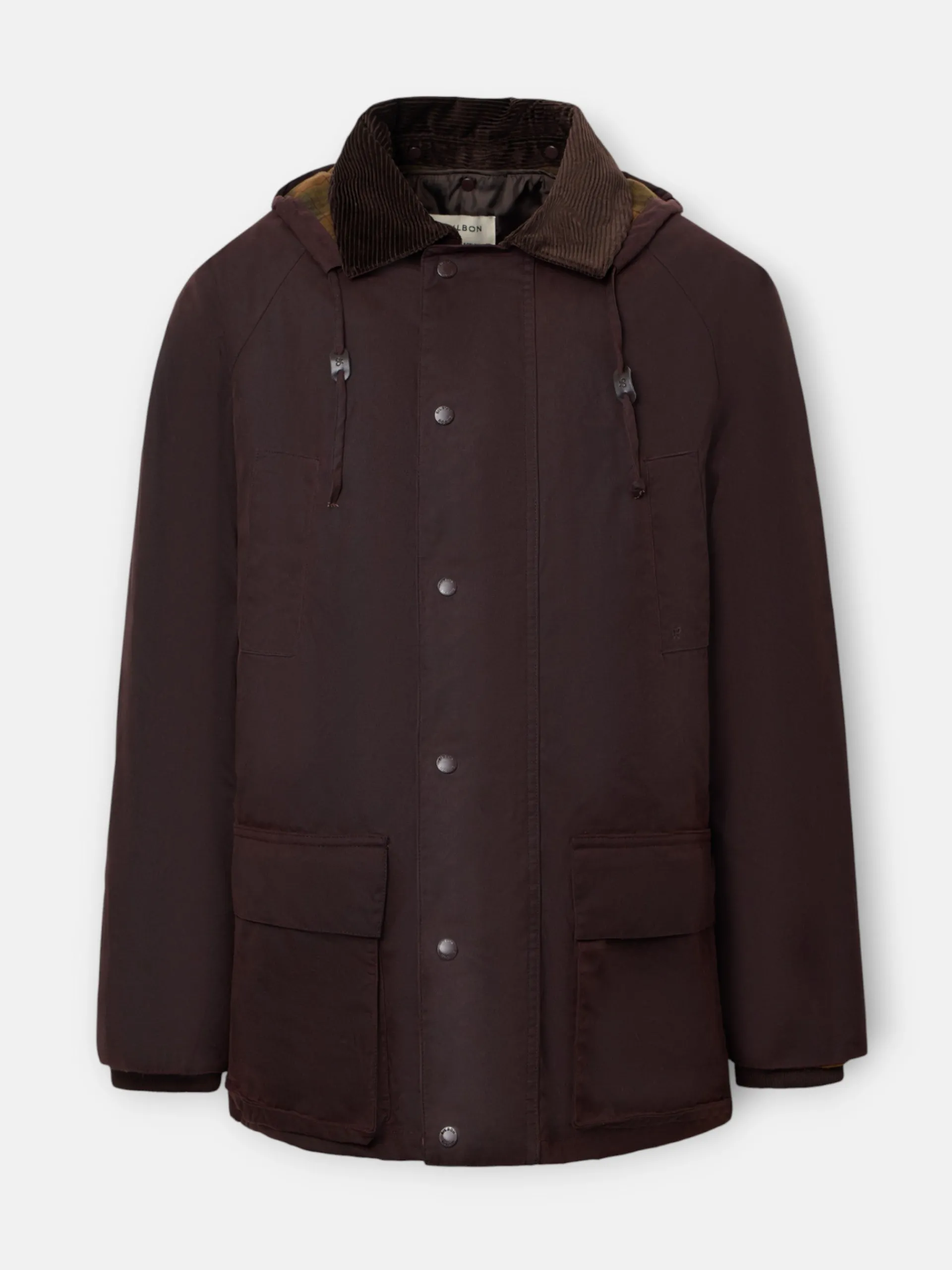 Silbon Smart Casual·Abrigos Y Cazadoras-Abrigo clasico encerado marron oscuro Marron oscuro