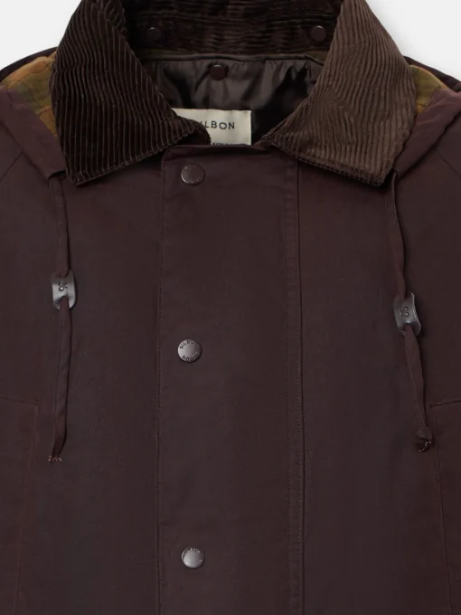 Silbon Smart Casual·Abrigos Y Cazadoras-Abrigo clasico encerado marron oscuro Marron oscuro