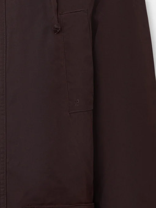 Silbon Smart Casual·Abrigos Y Cazadoras-Abrigo clasico encerado marron oscuro Marron oscuro