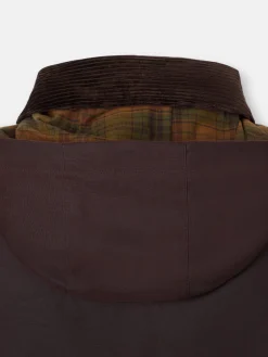 Silbon Smart Casual·Abrigos Y Cazadoras-Abrigo clasico encerado marron oscuro Marron oscuro