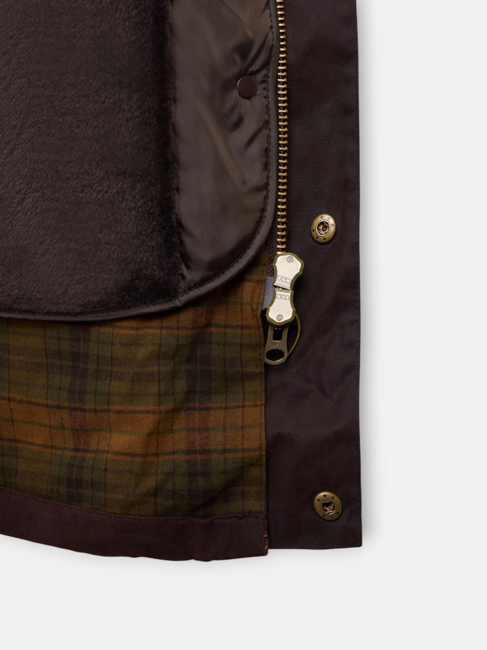 Silbon Smart Casual·Abrigos Y Cazadoras-Abrigo clasico encerado marron oscuro Marron oscuro