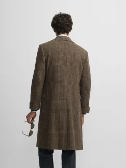 Silbon Smart Casual·Abrigos Y Cazadoras-Abrigo cruzado principe de gales Marron