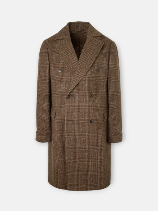 Silbon Smart Casual·Abrigos Y Cazadoras-Abrigo cruzado principe de gales Marron