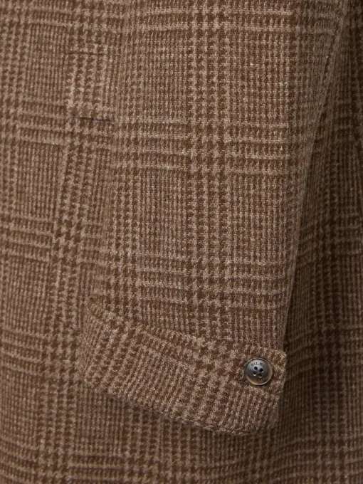 Silbon Smart Casual·Abrigos Y Cazadoras-Abrigo cruzado principe de gales Marron