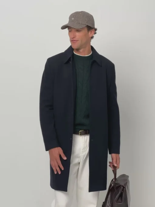 Silbon Smart Casual·Abrigos Y Cazadoras-Abrigo recto azul marino Azul marino