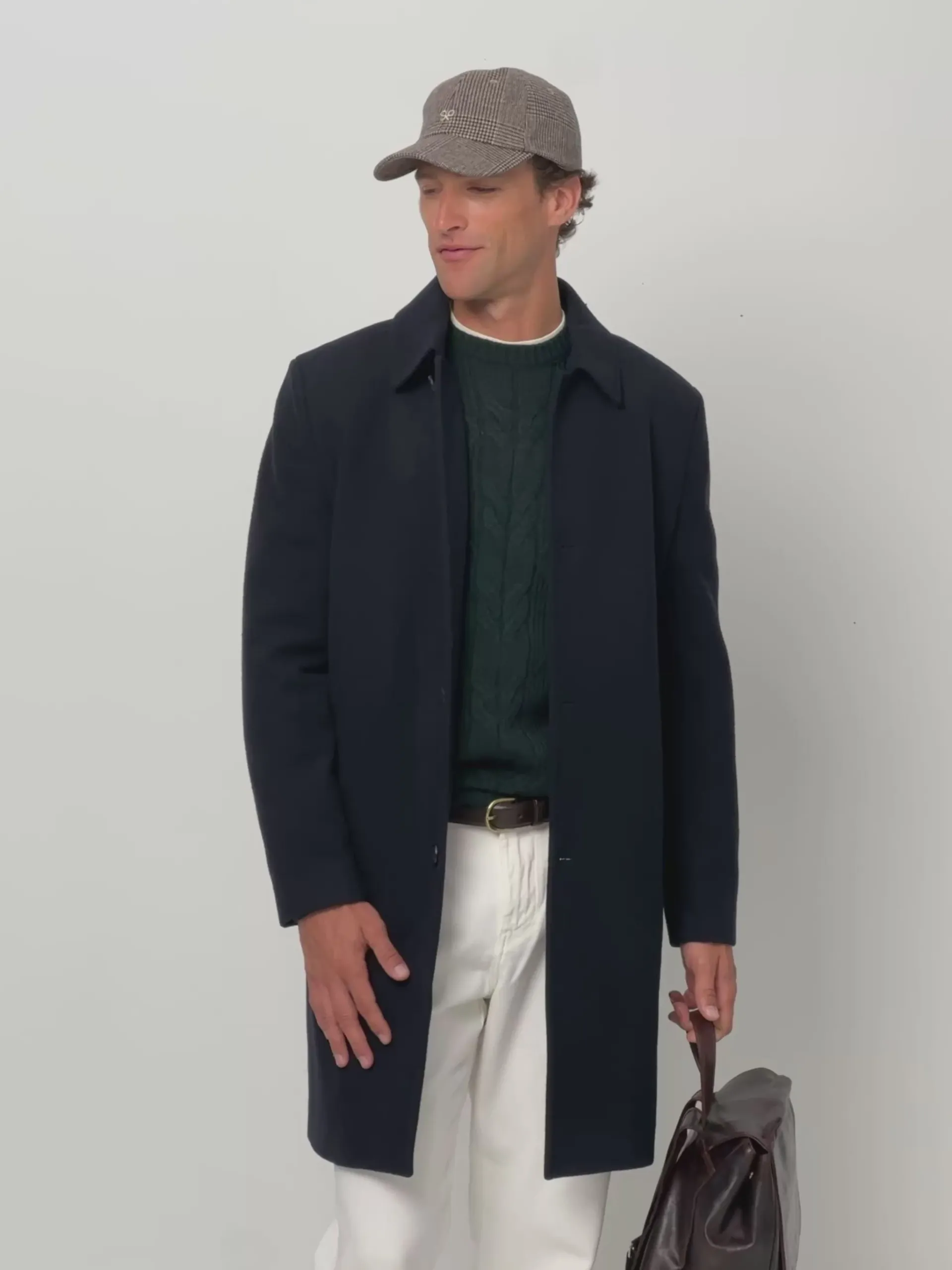 Silbon Smart Casual·Abrigos Y Cazadoras-Abrigo recto azul marino Azul marino