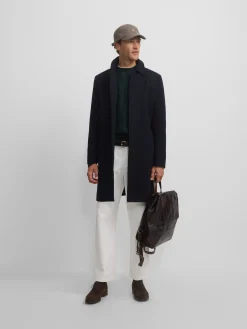 Silbon Smart Casual·Abrigos Y Cazadoras-Abrigo recto azul marino Azul marino