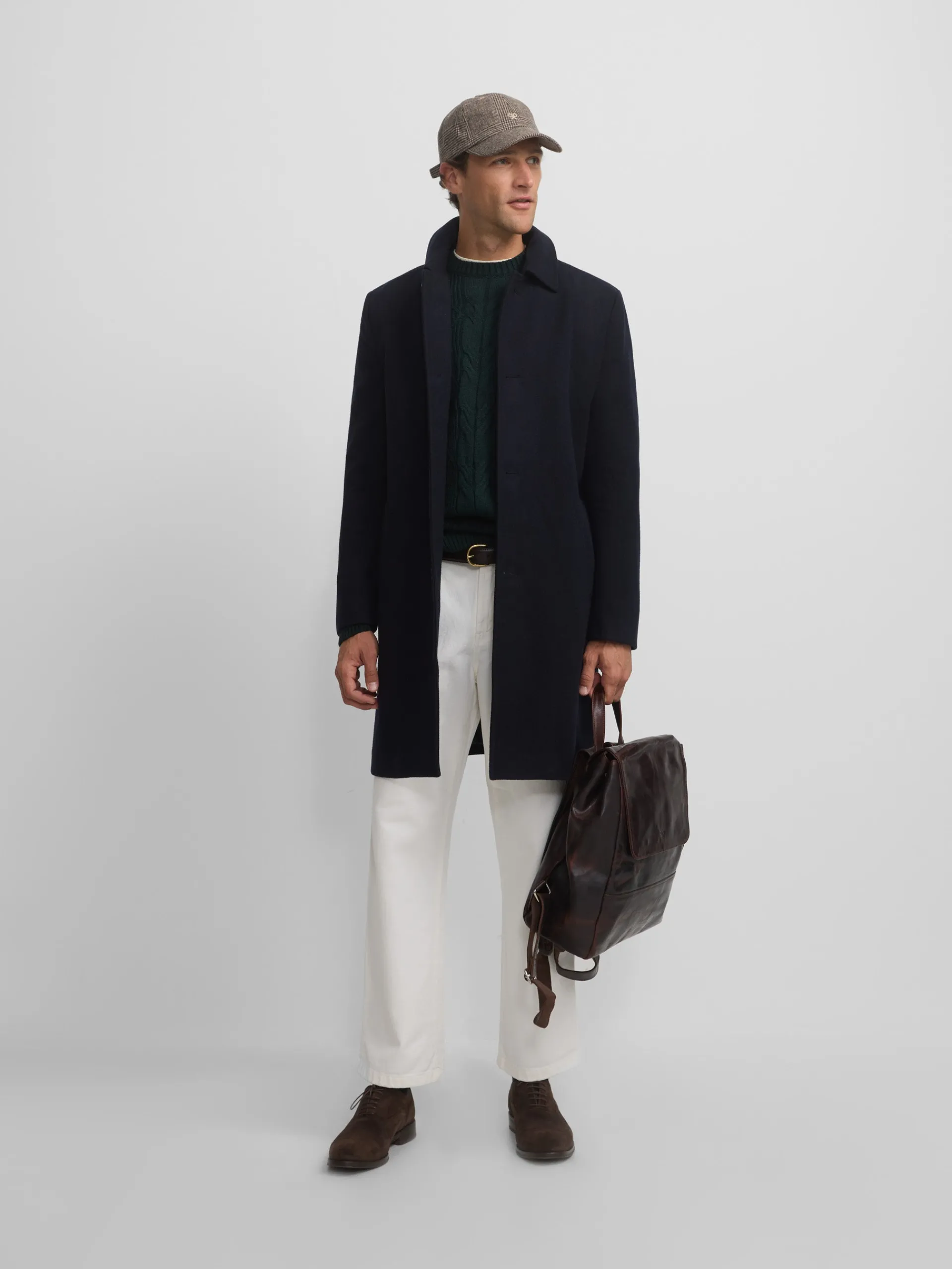 Silbon Smart Casual·Abrigos Y Cazadoras-Abrigo recto azul marino Azul marino