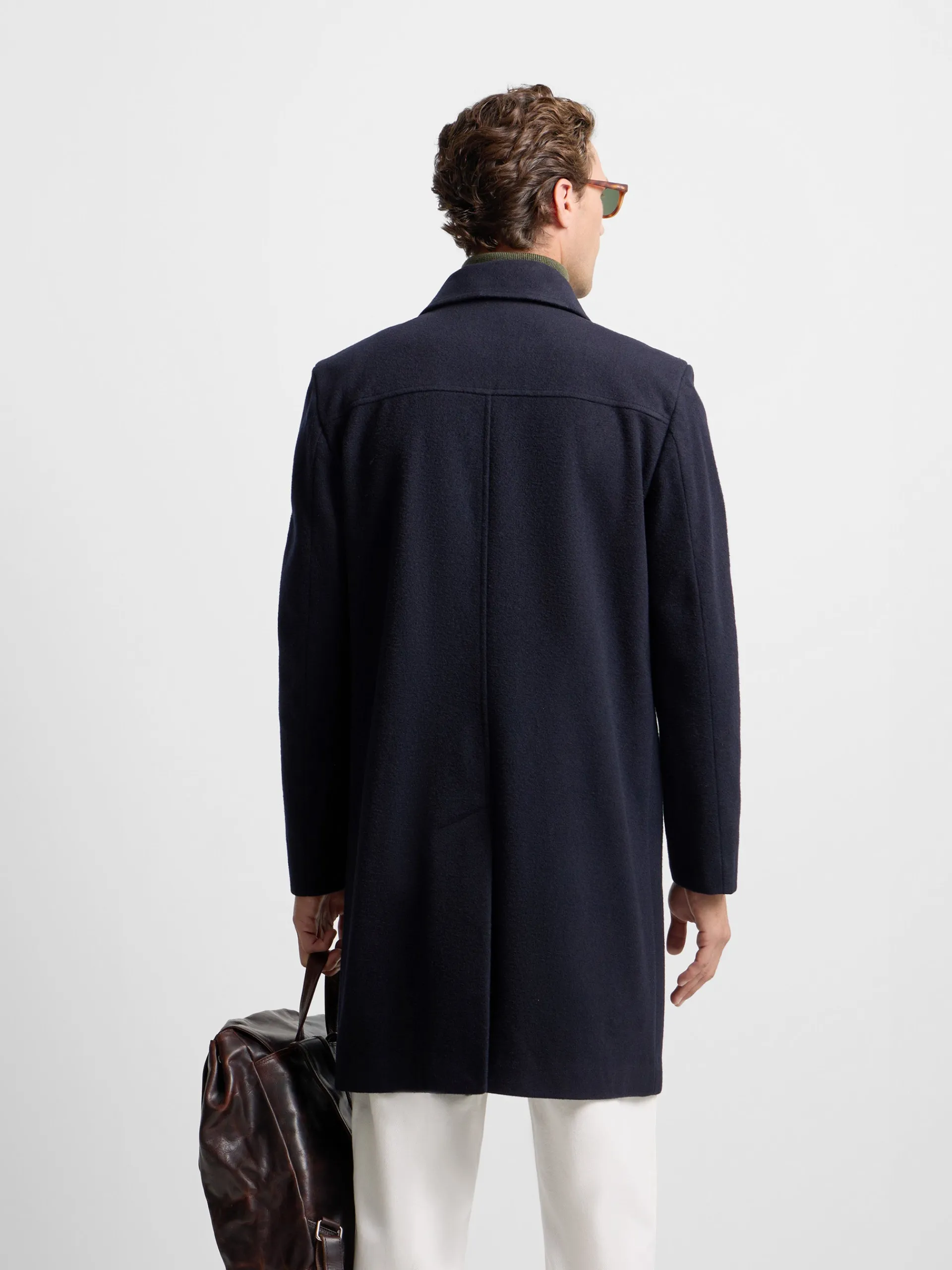Silbon Smart Casual·Abrigos Y Cazadoras-Abrigo recto azul marino Azul marino