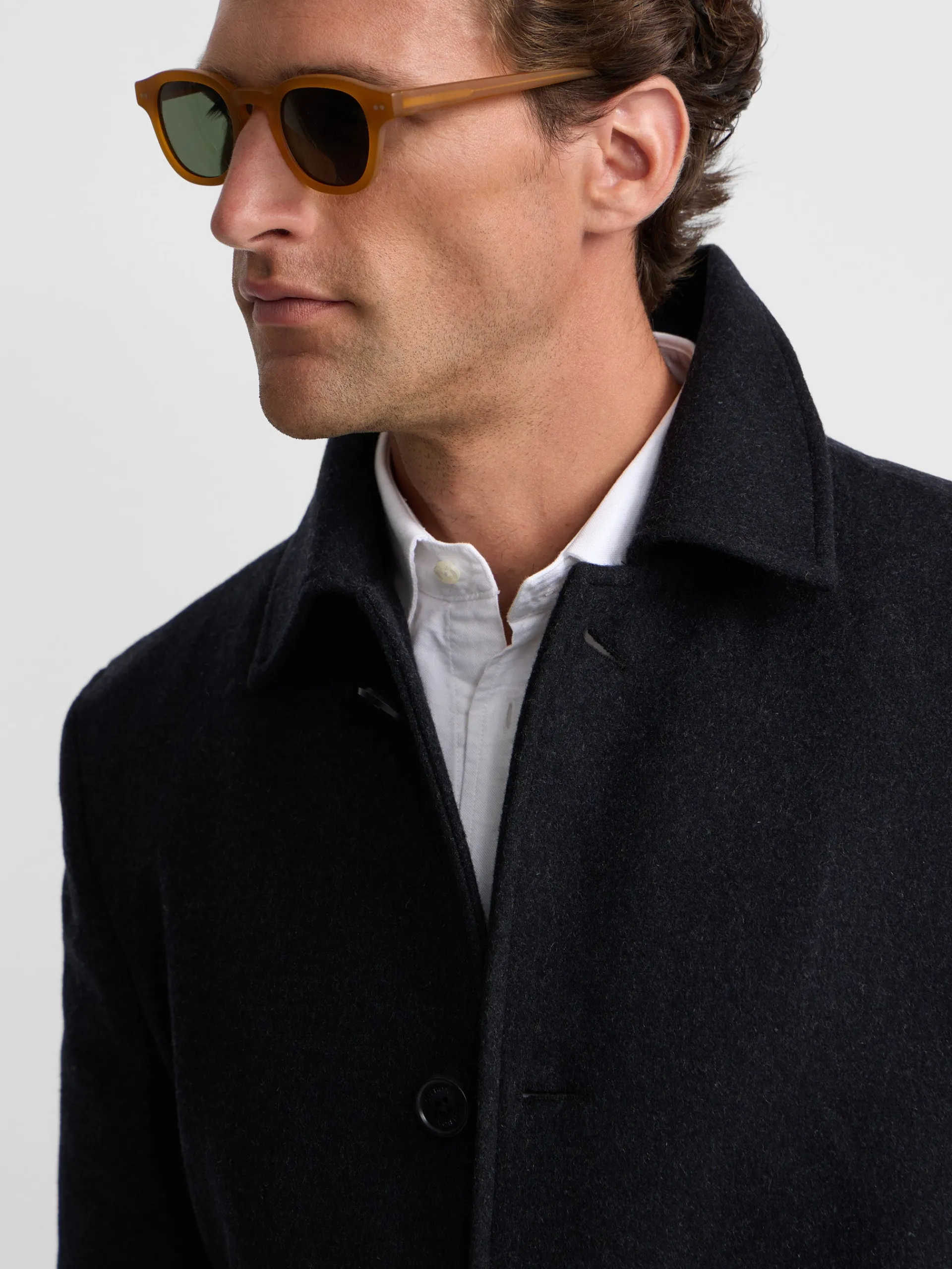 Silbon Smart Casual·Abrigos Y Cazadoras-Abrigo recto gris oscuro Gris oscuro