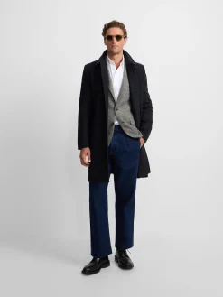 Silbon Smart Casual·Abrigos Y Cazadoras-Abrigo recto gris oscuro Gris oscuro