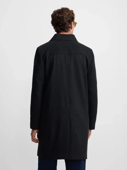 Silbon Smart Casual·Abrigos Y Cazadoras-Abrigo recto gris oscuro Gris oscuro