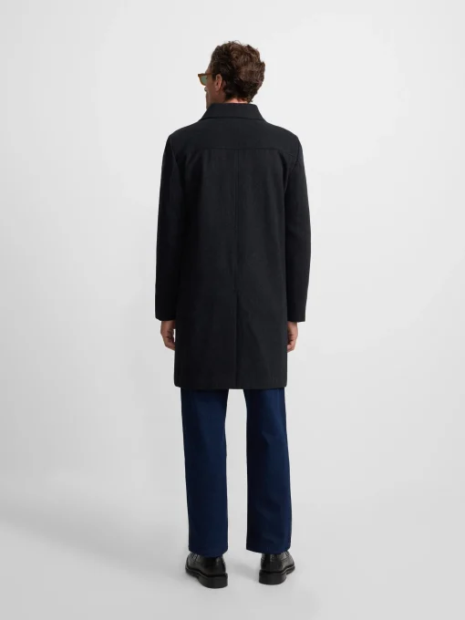 Silbon Smart Casual·Abrigos Y Cazadoras-Abrigo recto gris oscuro Gris oscuro