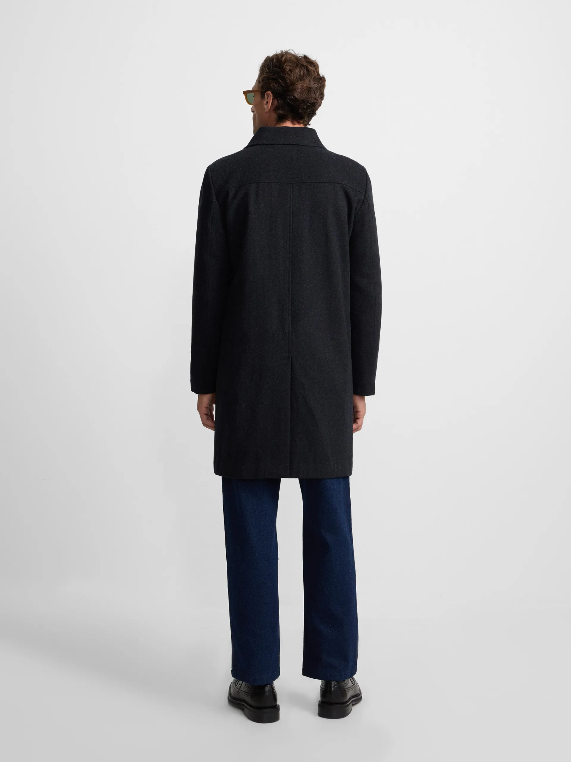 Silbon Smart Casual·Abrigos Y Cazadoras-Abrigo recto gris oscuro Gris oscuro