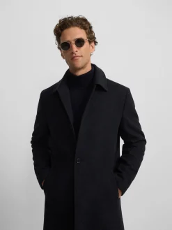 Silbon Smart Casual·Abrigos Y Cazadoras-Abrigo recto gris oscuro Gris oscuro