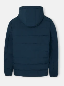 Silbon Smart Casual·Abrigos Y Cazadoras-Abrigo tecnico reversible capucha gris Marino