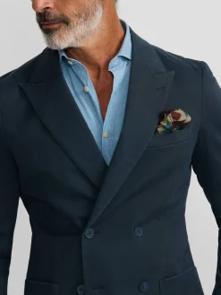 Silbon Formal Y Etiqueta·Americanas-Americana casual cruzada Azul