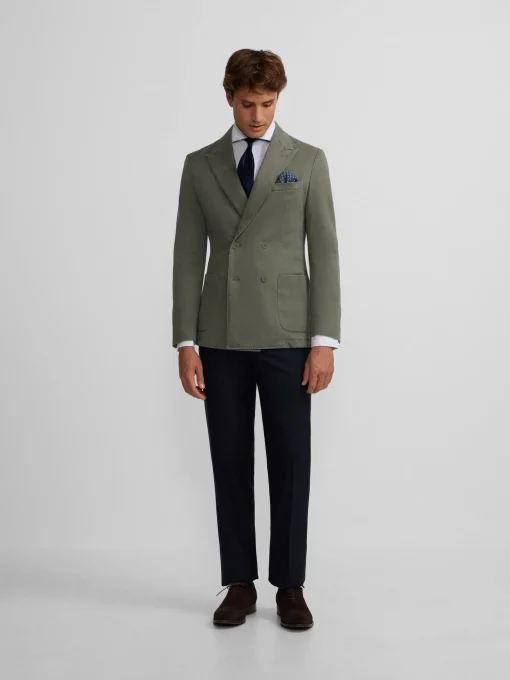 Silbon Formal Y Etiqueta·Americanas-Americana casual cruzada Verde
