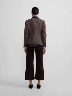 Silbon Americanas-Americana cruzada clasica cuadros s Verde