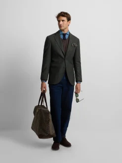 Silbon Formal Y Etiqueta·Americanas-Americana cuadro principe de gales Verde