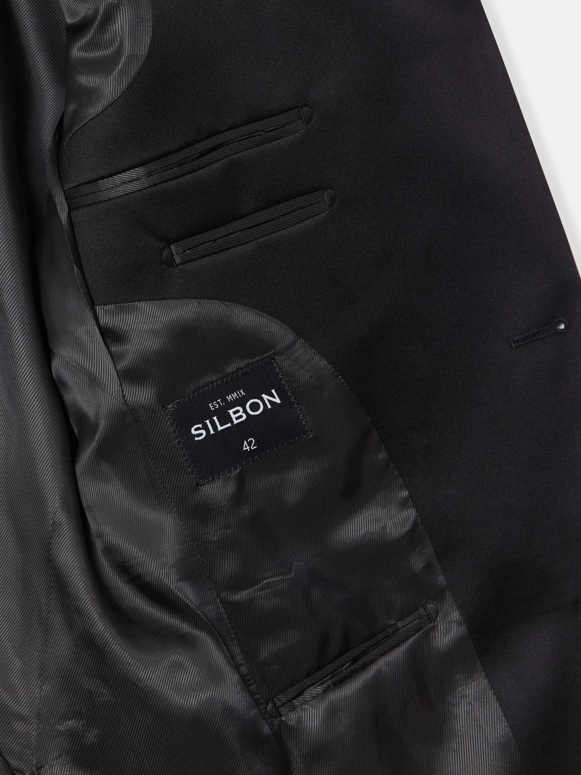 Silbon Formal Y Etiqueta·Chaqués Y Esmoquin-Americana esmoquin classic Negro