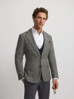 Silbon Formal Y Etiqueta·Americanas-Americana espiga Gris
