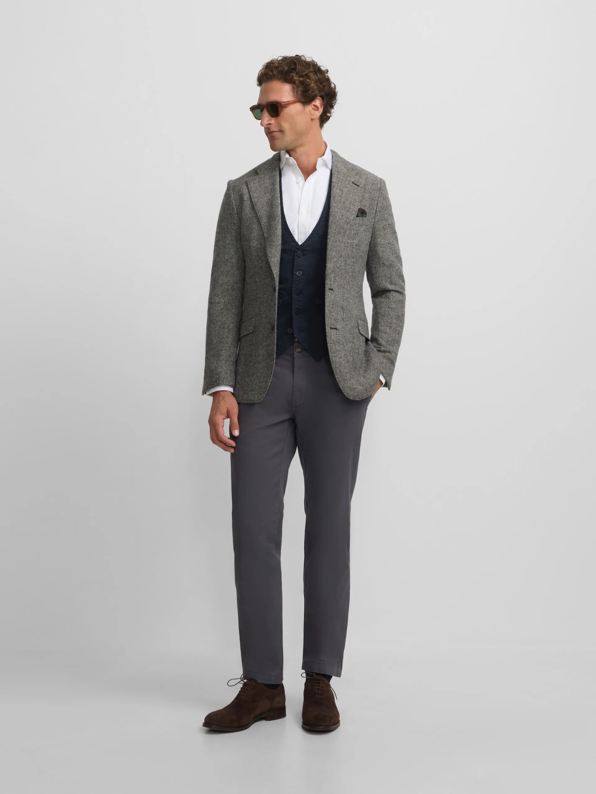 Silbon Formal Y Etiqueta·Americanas-Americana espiga Gris