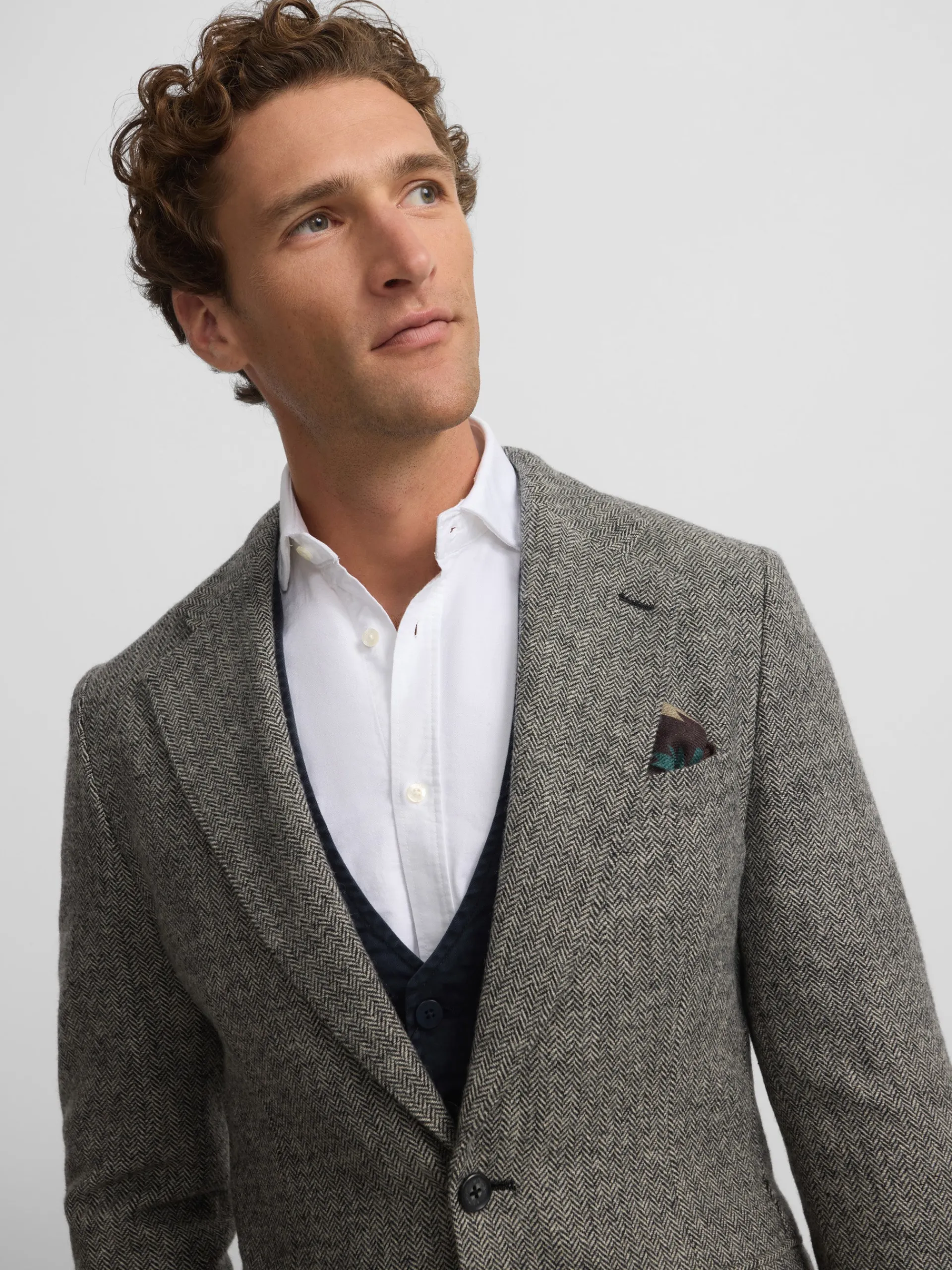 Silbon Formal Y Etiqueta·Americanas-Americana espiga Gris