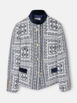 Silbon Americanas-Americana jacquard motivos azul marino Azul marino