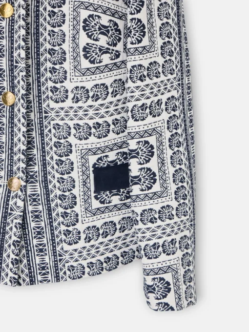 Silbon Americanas-Americana jacquard motivos azul marino Azul marino