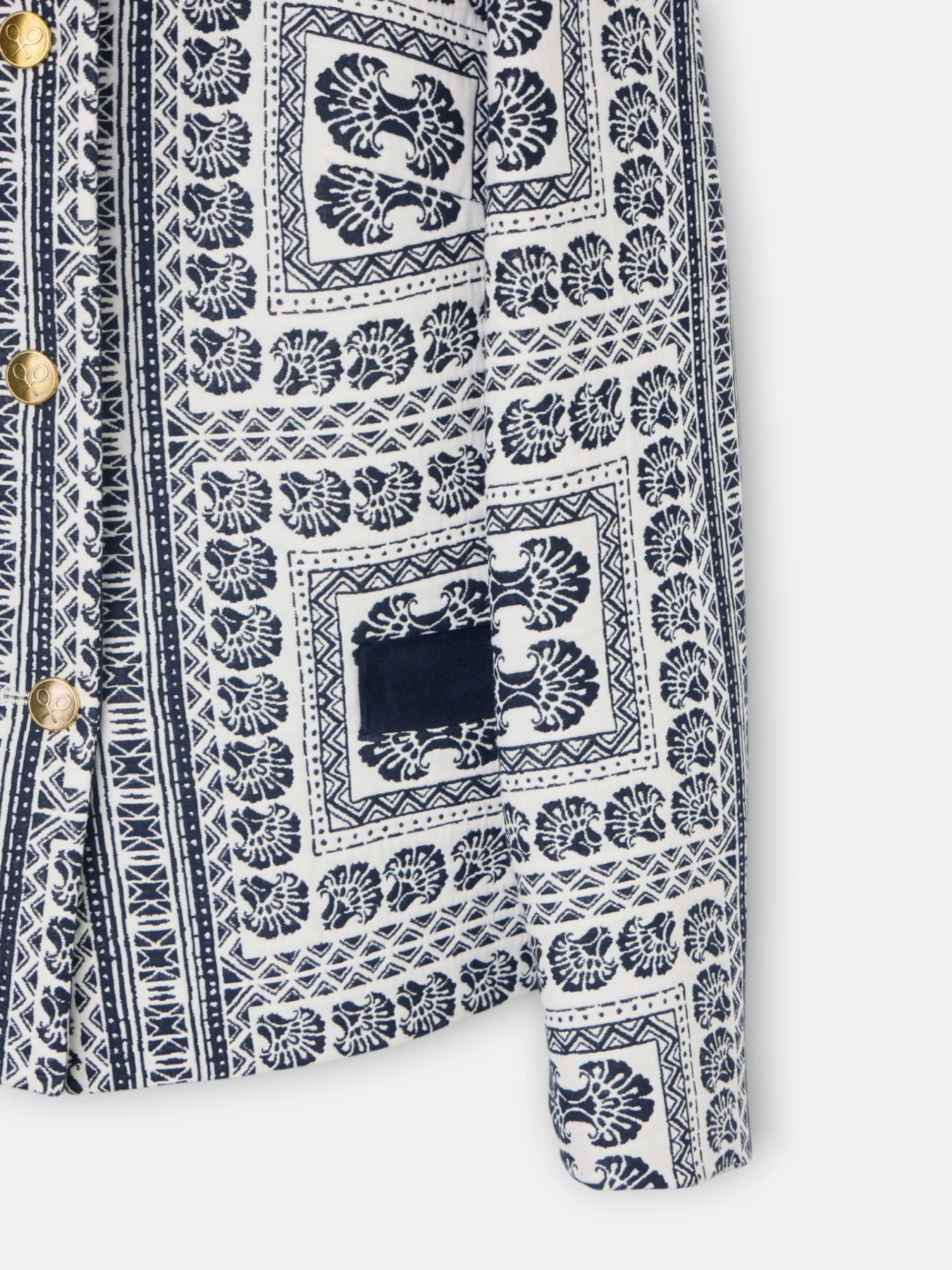 Silbon Americanas-Americana jacquard motivos azul marino Azul marino