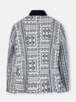 Silbon Americanas-Americana jacquard motivos azul marino Azul marino