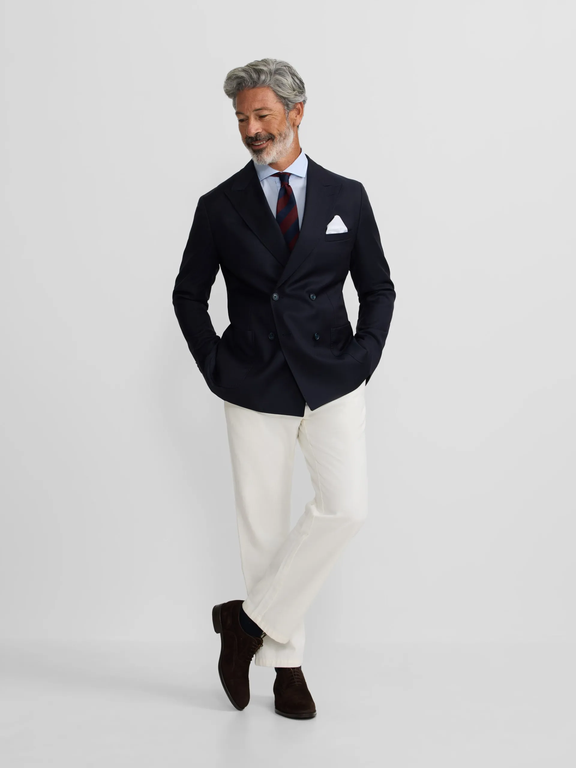 Silbon Formal Y Etiqueta·Americanas-Americana strech cruzada azul marino Azul marino