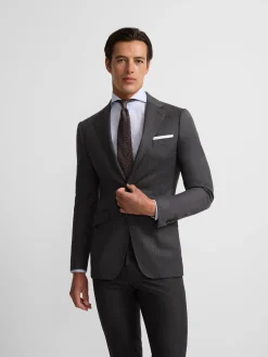 Silbon Formal Y Etiqueta·Trajes-Americana traje clasico espiga Gris