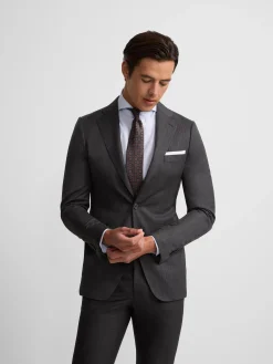 Silbon Formal Y Etiqueta·Trajes-Americana traje clasico espiga Gris