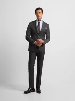 Silbon Formal Y Etiqueta·Trajes-Americana traje clasico espiga Gris