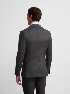 Silbon Formal Y Etiqueta·Trajes-Americana traje clasico espiga Gris
