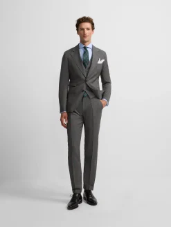 Silbon Formal Y Etiqueta·Trajes-Americana traje clasico principe de gales Gris