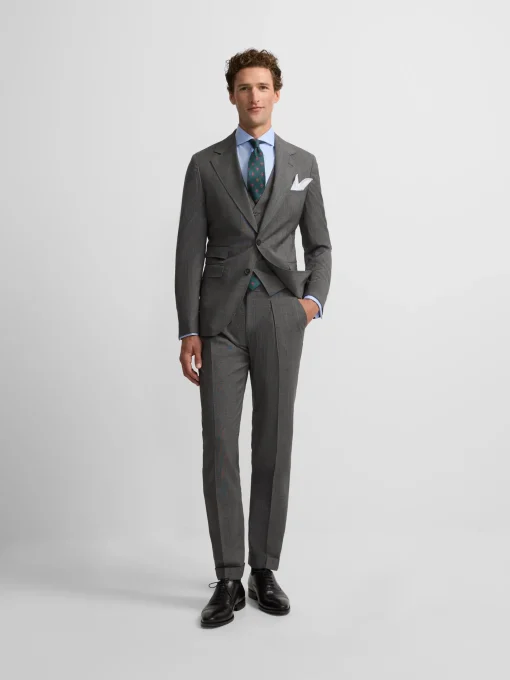 Silbon Formal Y Etiqueta·Trajes-Americana traje clasico principe de gales Gris