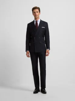 Silbon Formal Y Etiqueta·Trajes-Americana traje cruzado stretch azul marino Azul marino