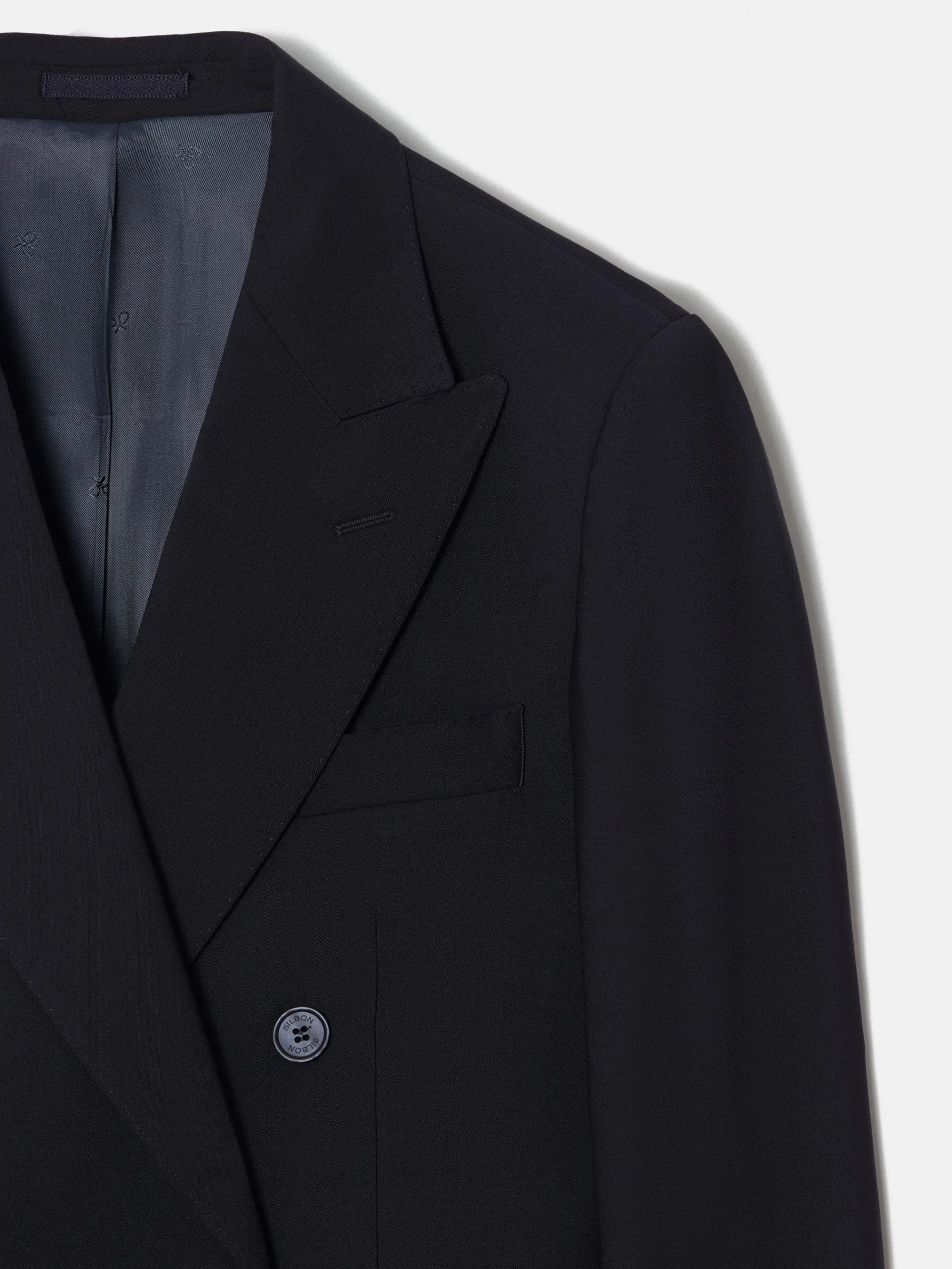 Silbon Formal Y Etiqueta·Trajes-Americana traje cruzado stretch azul marino Azul marino