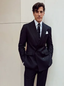 Silbon Formal Y Etiqueta·Trajes-Americana traje cruzado stretch navy Azul marino