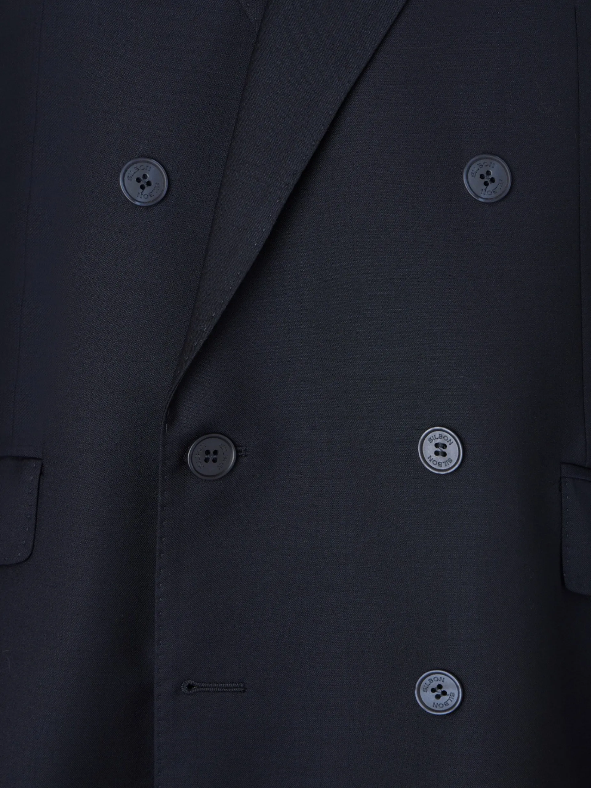 Silbon Formal Y Etiqueta·Trajes-Americana traje cruzado stretch navy Azul marino