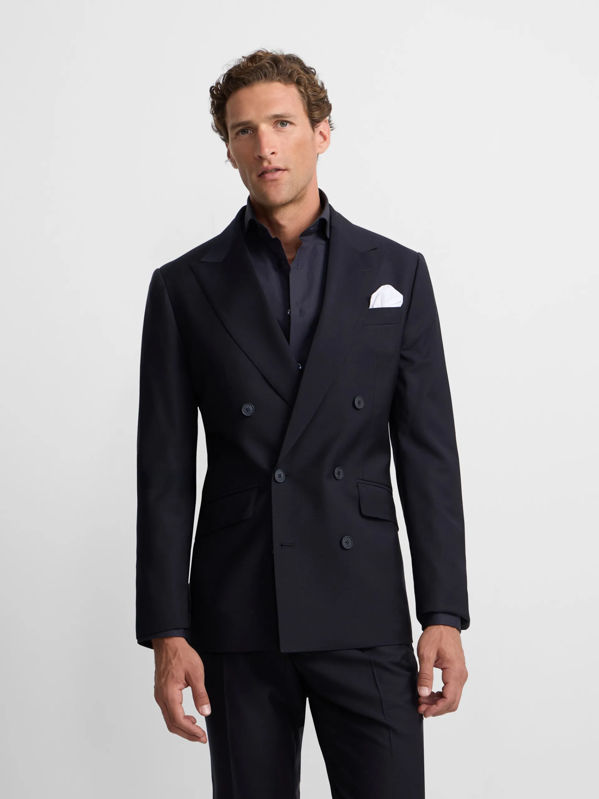 Silbon Formal Y Etiqueta·Trajes-Americana traje cruzado stretch navy Azul marino