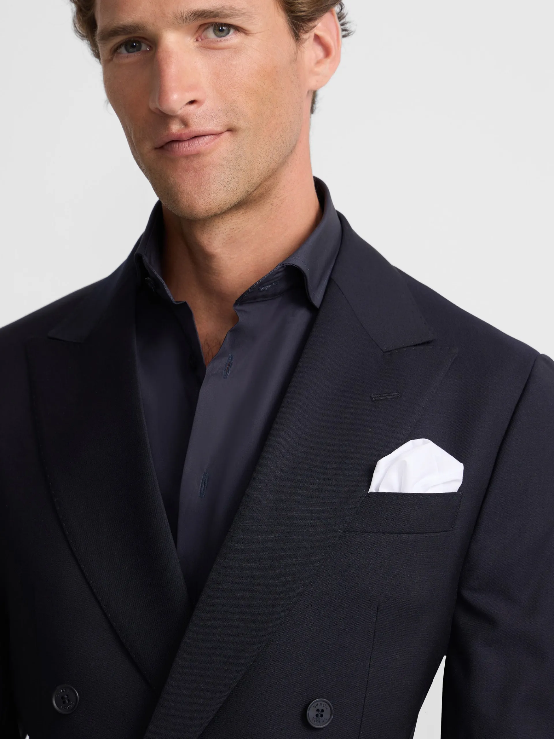 Silbon Formal Y Etiqueta·Trajes-Americana traje cruzado stretch navy Azul marino