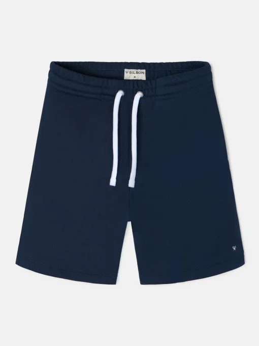 Silbon Smart Casual·Bermudas-Bermuda deportiva azul marino Azul marino