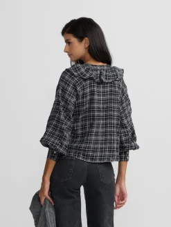 Silbon Camisas Y Blusas-Blusa chorreras cuadros s Negro