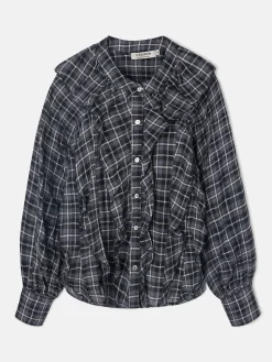 Silbon Camisas Y Blusas-Blusa chorreras cuadros s Negro
