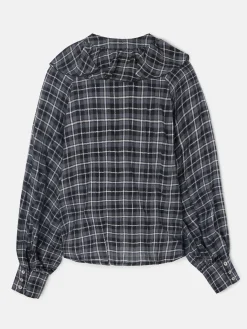 Silbon Camisas Y Blusas-Blusa chorreras cuadros s Negro