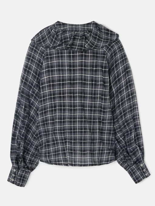 Silbon Camisas Y Blusas-Blusa chorreras cuadros s Negro